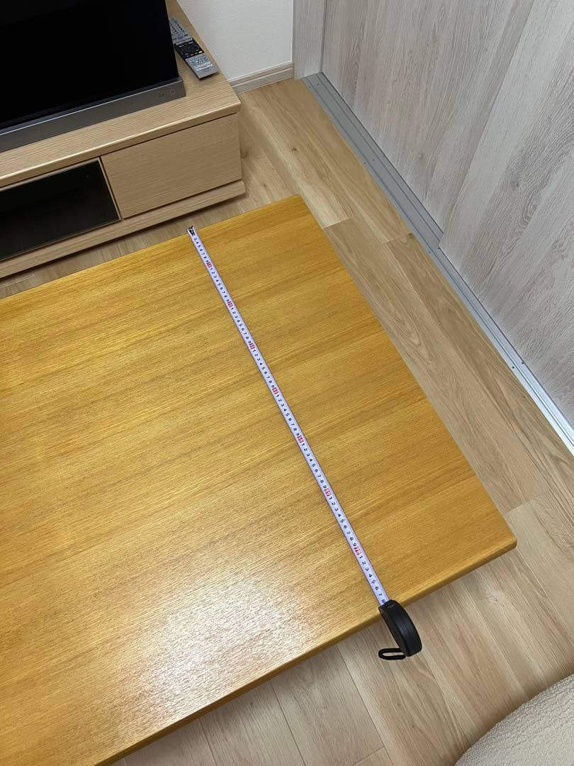 ニトリ　ナチュラルウッド リビングローテーブル