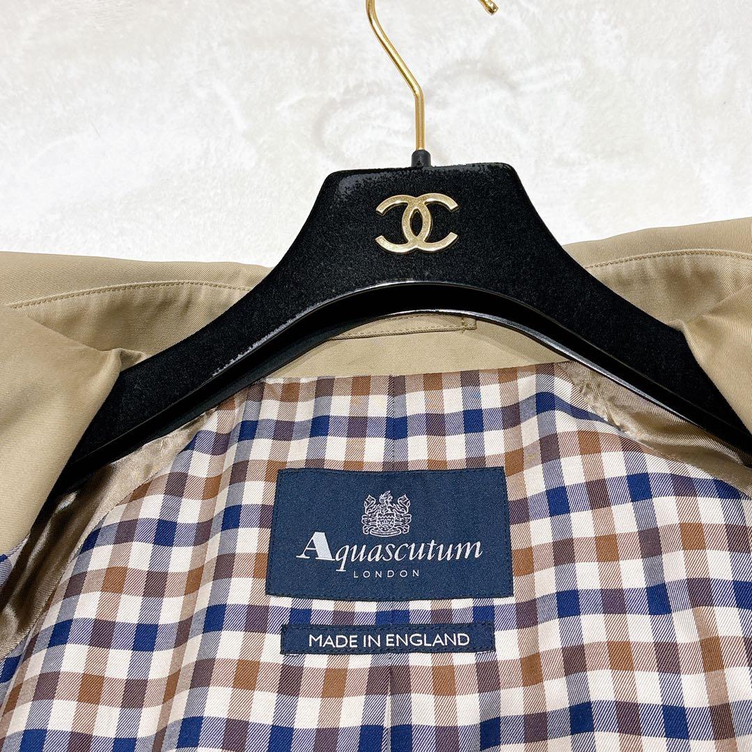 未使用✨　アクアスキュータム MADE IN U.K ステンカラーコート　現行品