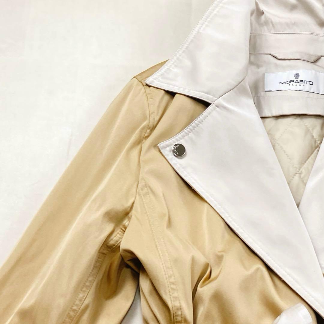 美品 MORABITO トレンチコート キルティングライナー ベルト