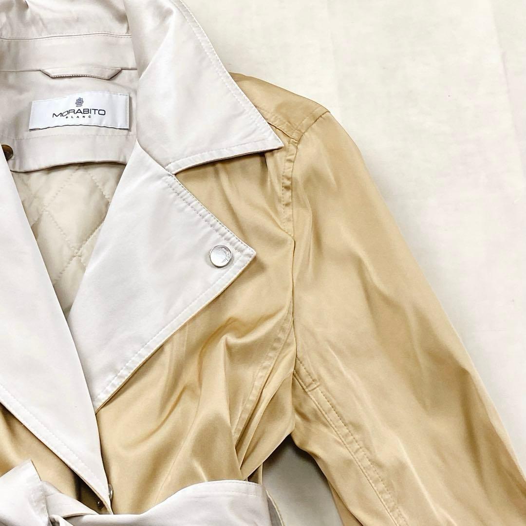 美品 MORABITO トレンチコート キルティングライナー ベルト