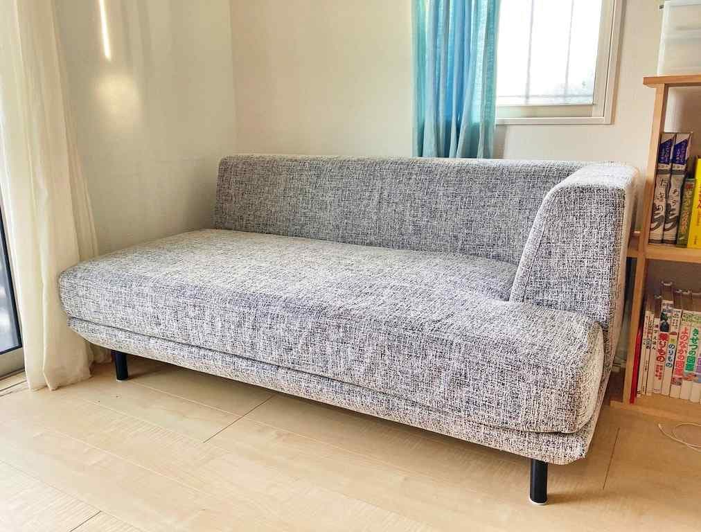 ソファ2人がけ【国産、保証付き】エスティック✨カバー丸洗い可 清潔キープ！