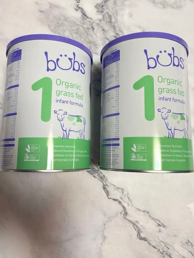bubs organic オーガニック粉ミルク　牛　step1 800g×2缶