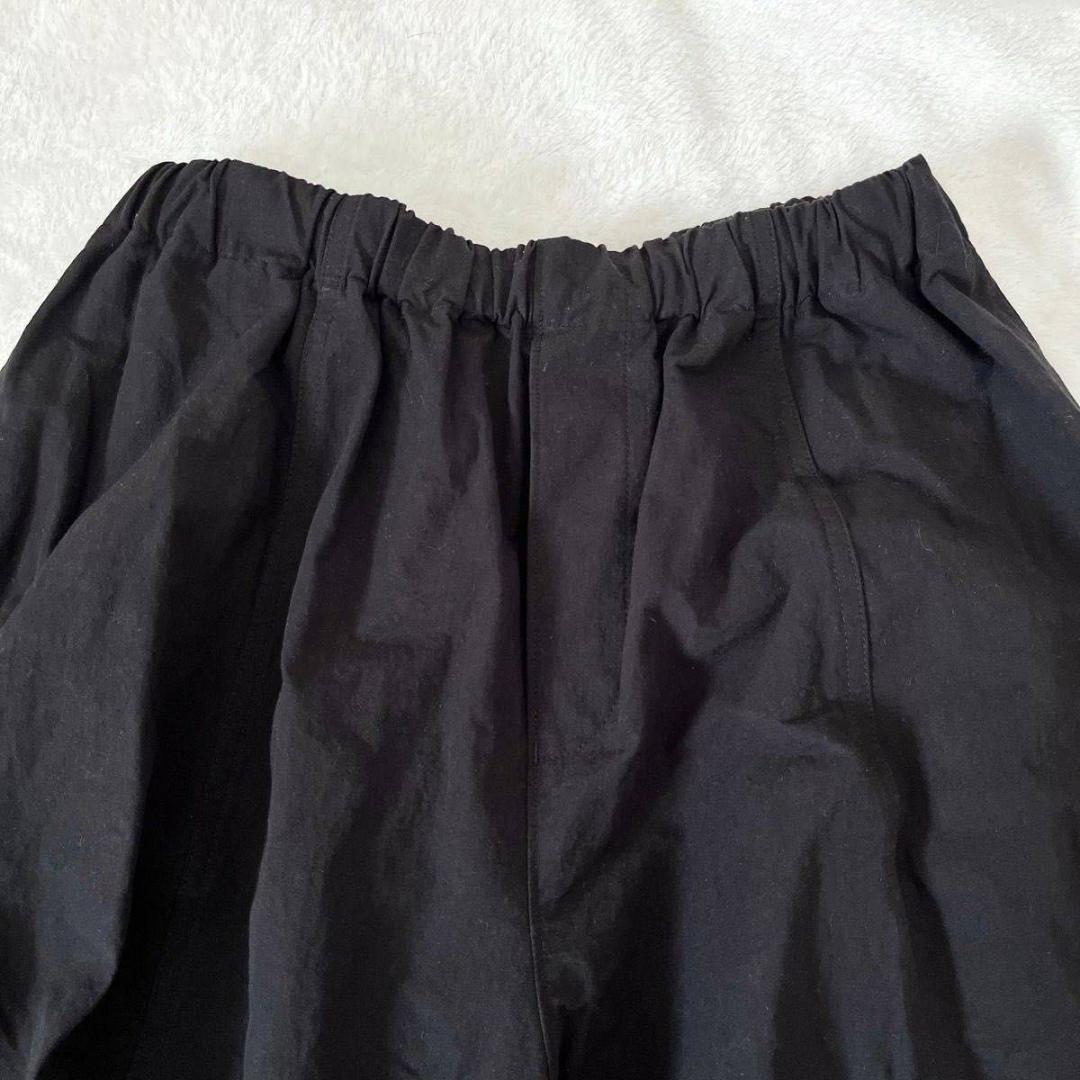 Curensology カレンソロジー　コットンリネンドロストパンツ　ブラック