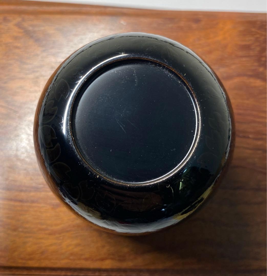 【茶道具】蒼雲造　夜桜蒔絵利休棗（共箱）