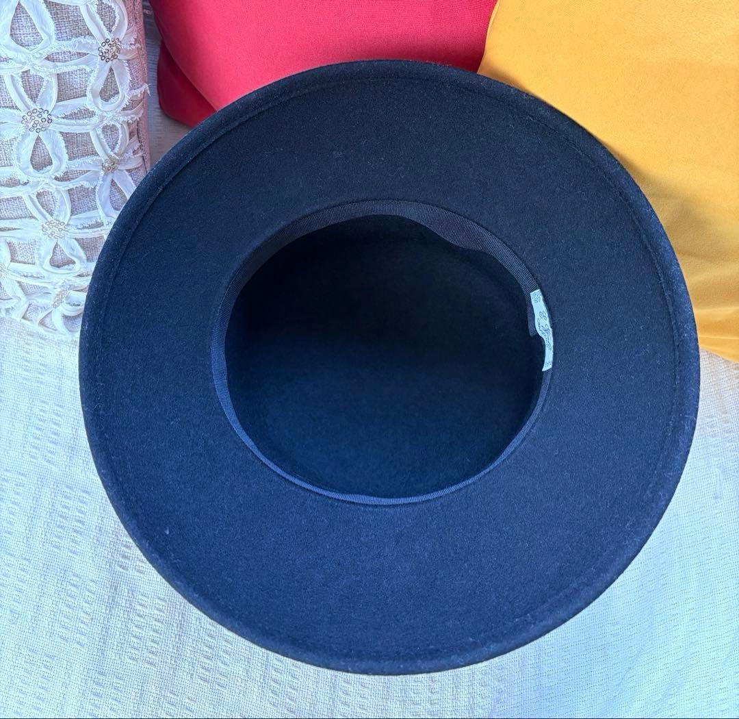 美品 パリ ギャラリーラファイエット購入 C.O.シャプリエ フェルト 帽子