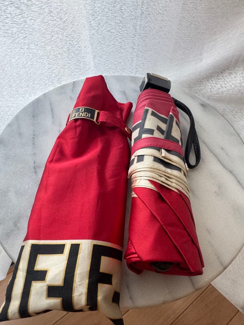 未使用 FENDI フェンディ 晴雨兼用折りたたみ傘