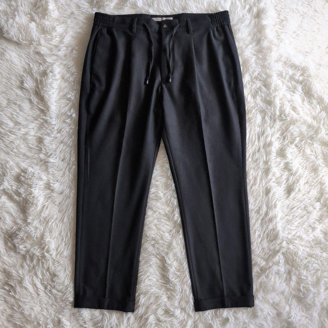 美品 ジャブスアルキヴィオ マサッチョ ウォッシャブル ウール パンツ ブラック