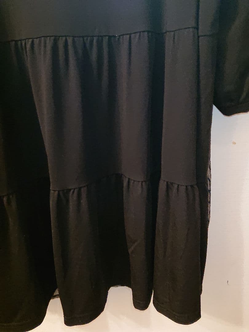 ローズティアラ 46 七分袖 チュニック ブラックカラー