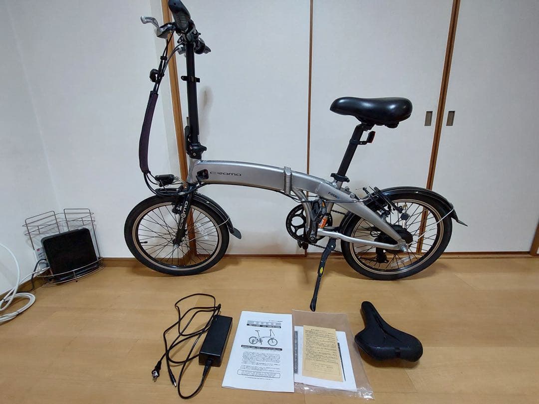 c-romo 折りたたみ自転車 シルバー