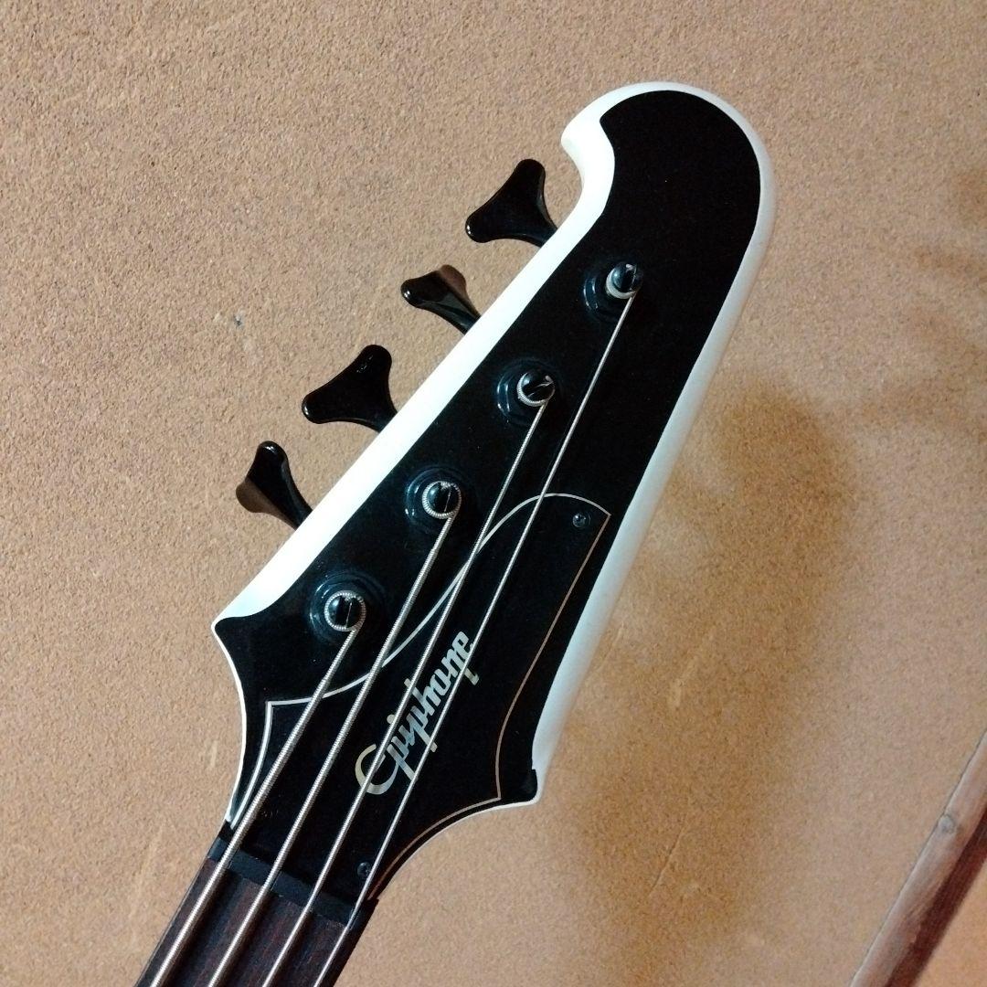 美品 Epiphone Thunderbird '05 ホワイト ブラックパーツ