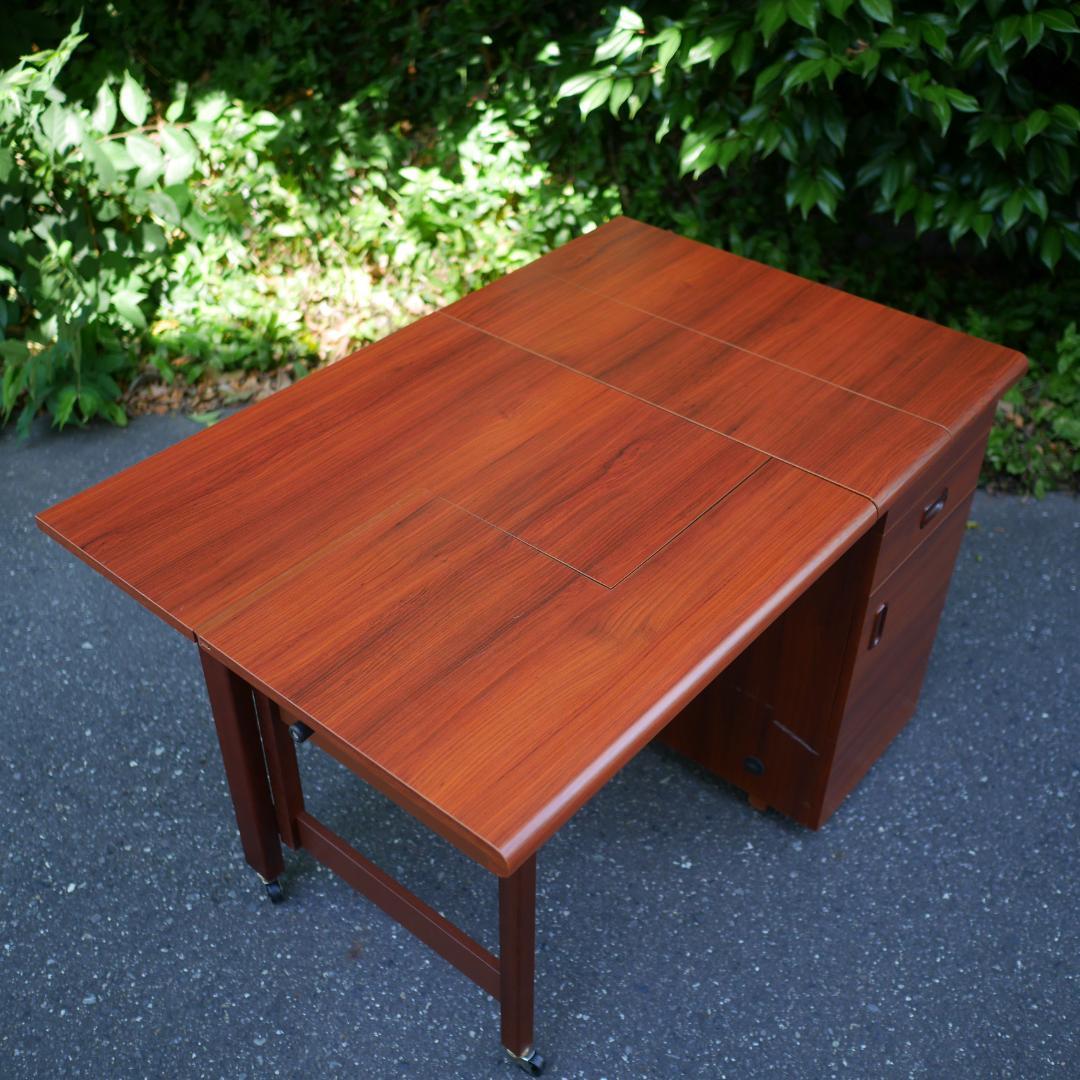 希少 JANOME 蛇の目 ミシン台 作業台 バタフライテーブル Vintage