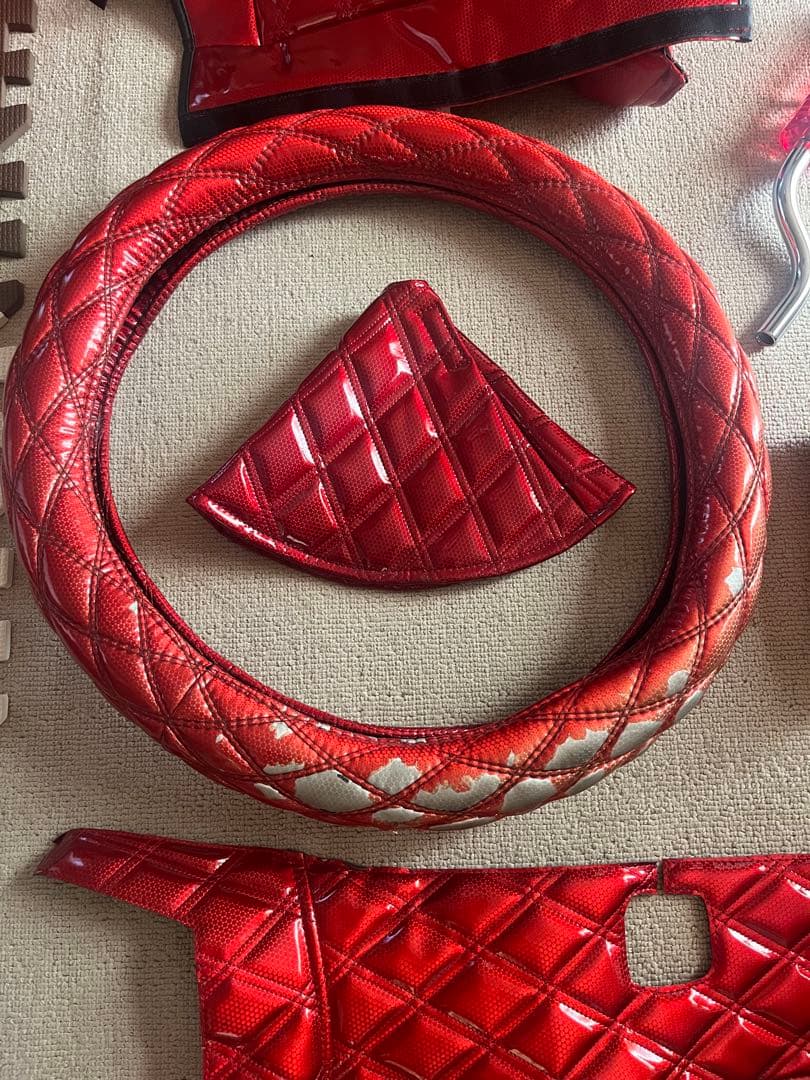 いすゞ　ファイブスターギガ　※安全センサーなし大型車用　蒼星レッド内装セット