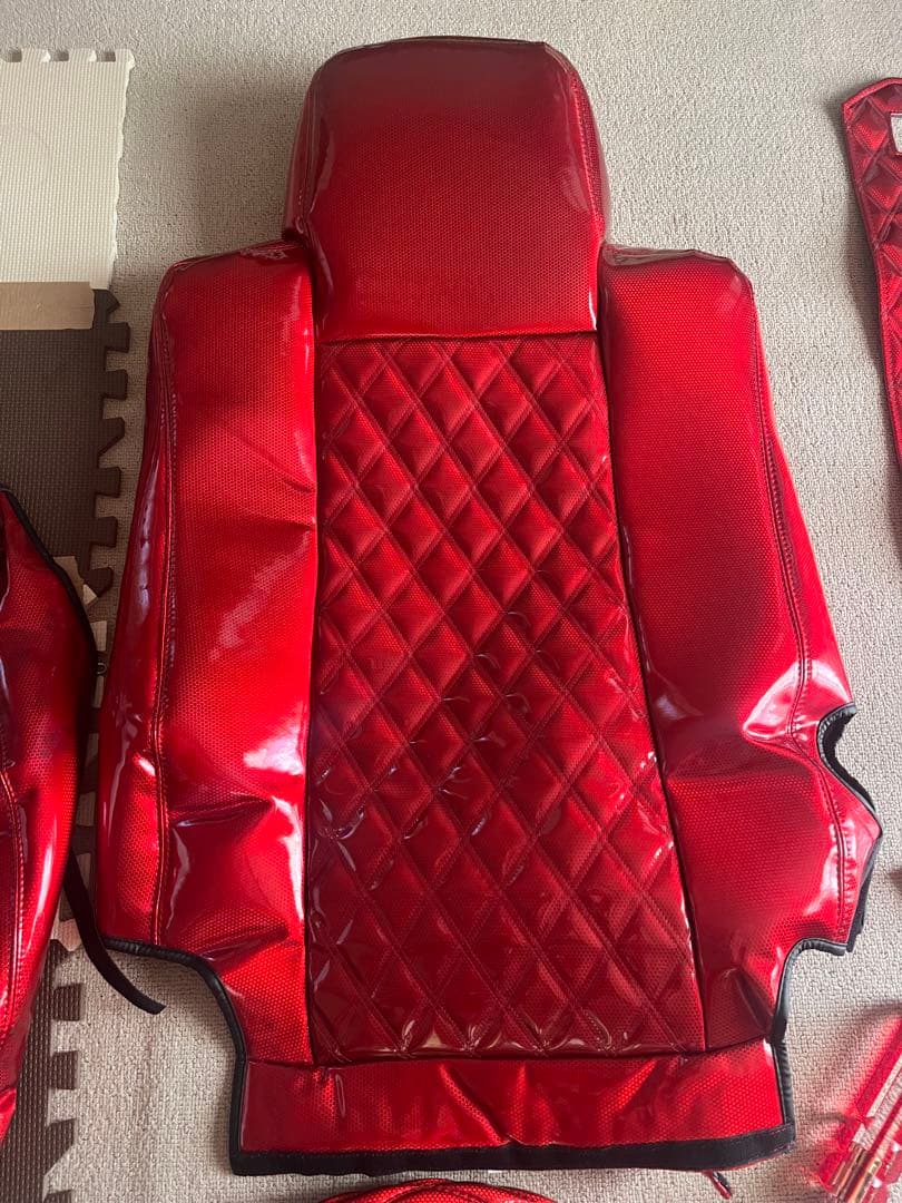 いすゞ　ファイブスターギガ　※安全センサーなし大型車用　蒼星レッド内装セット