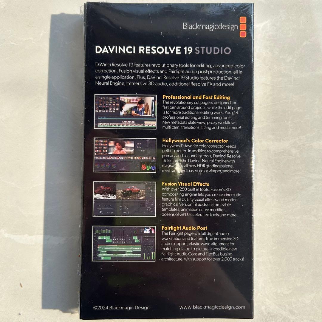 DaVinci Resolve Studio 19 新品未開封