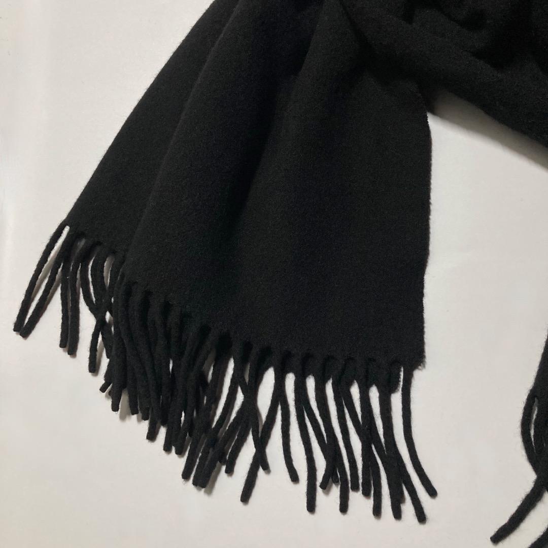 Acne Studios ウールマフラー ストール ブラック イタリア製 アクネ