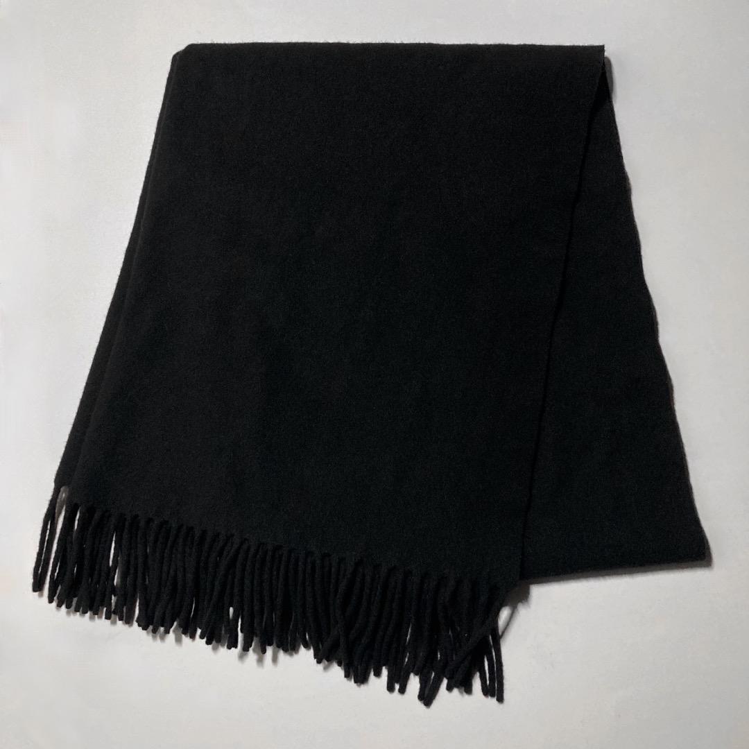 Acne Studios ウールマフラー ストール ブラック イタリア製 アクネ