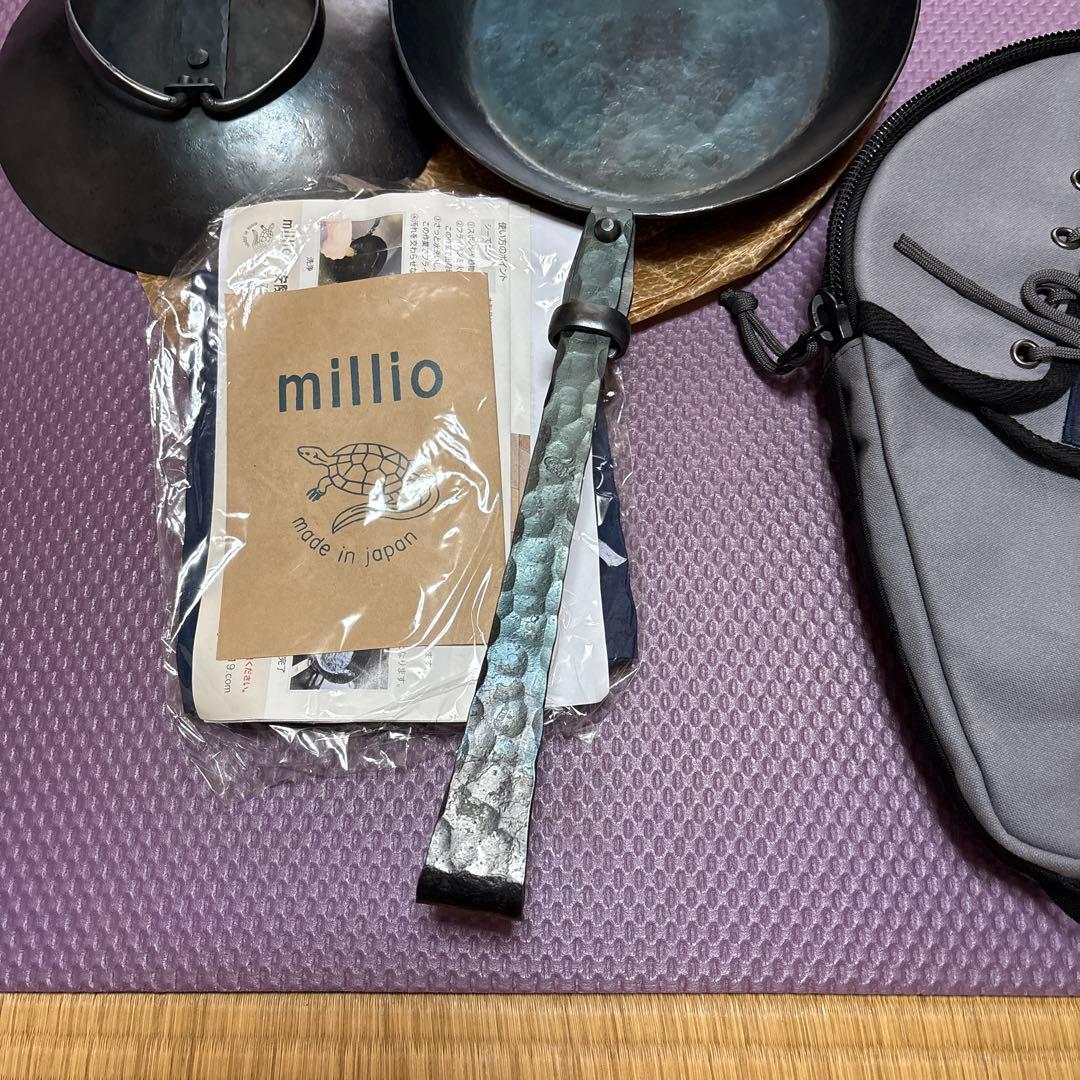millio 鉄製フライパンサンゾーモデル22cm収納カバーセット