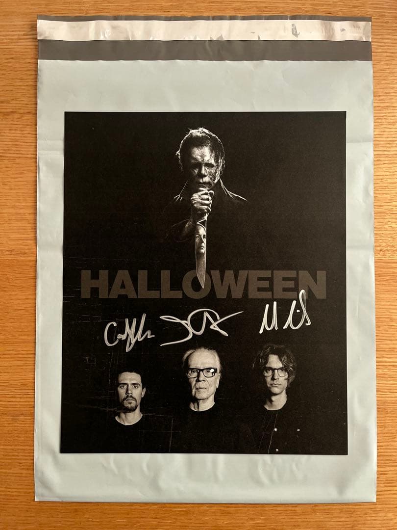 サイン入り ポスターとレコードセット ハロウィン ジョン・カーペンター