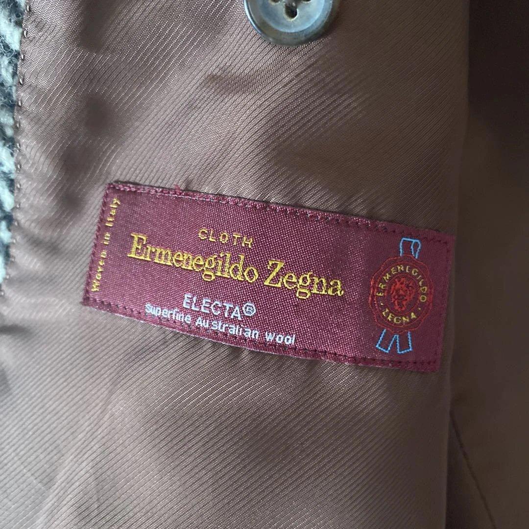 必見❗️メンズツイードコート‼️生地から選びオーダー‼️クリーニング済み!!