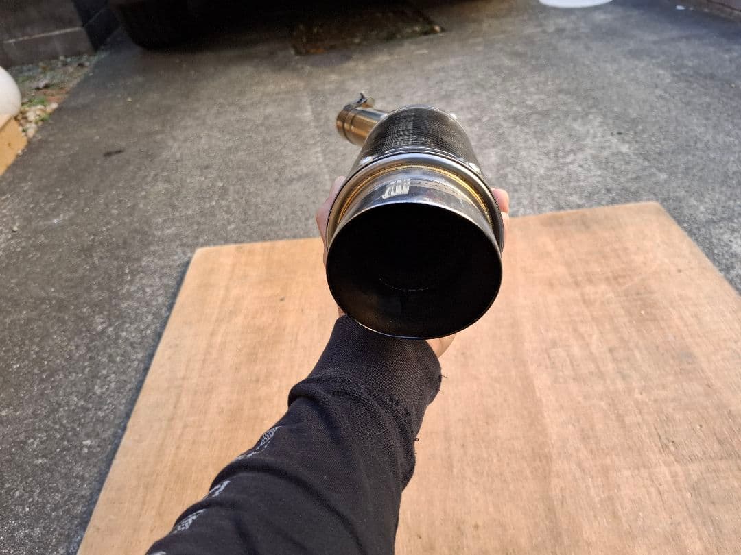 CB400SB　DEKAVICスリップオン マフラー カーボンファイバー調