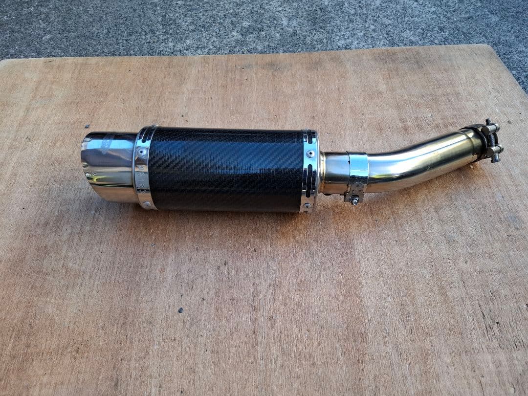CB400SB　DEKAVICスリップオン マフラー カーボンファイバー調