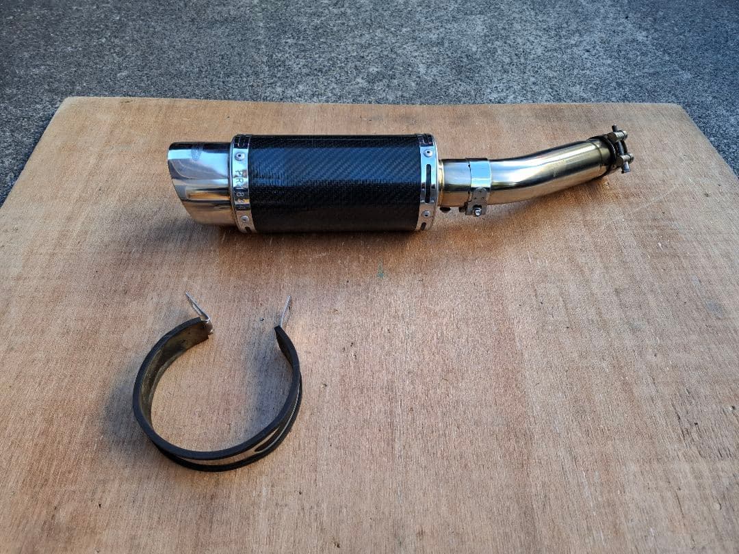 CB400SB　DEKAVICスリップオン マフラー カーボンファイバー調