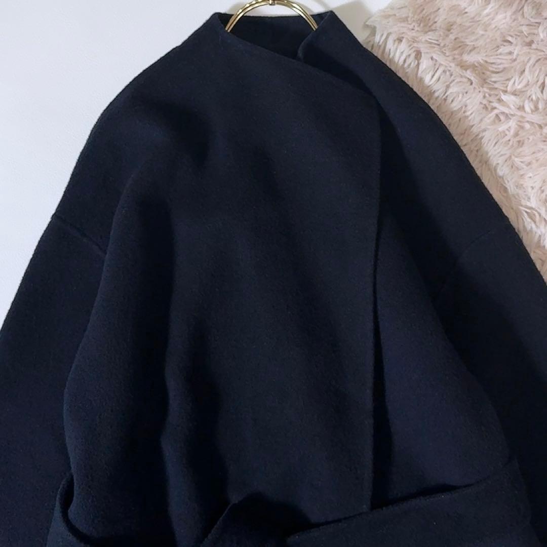 美品ꕥアルアバイル 23AW KIWIラムリバーロングコート リバー仕立て