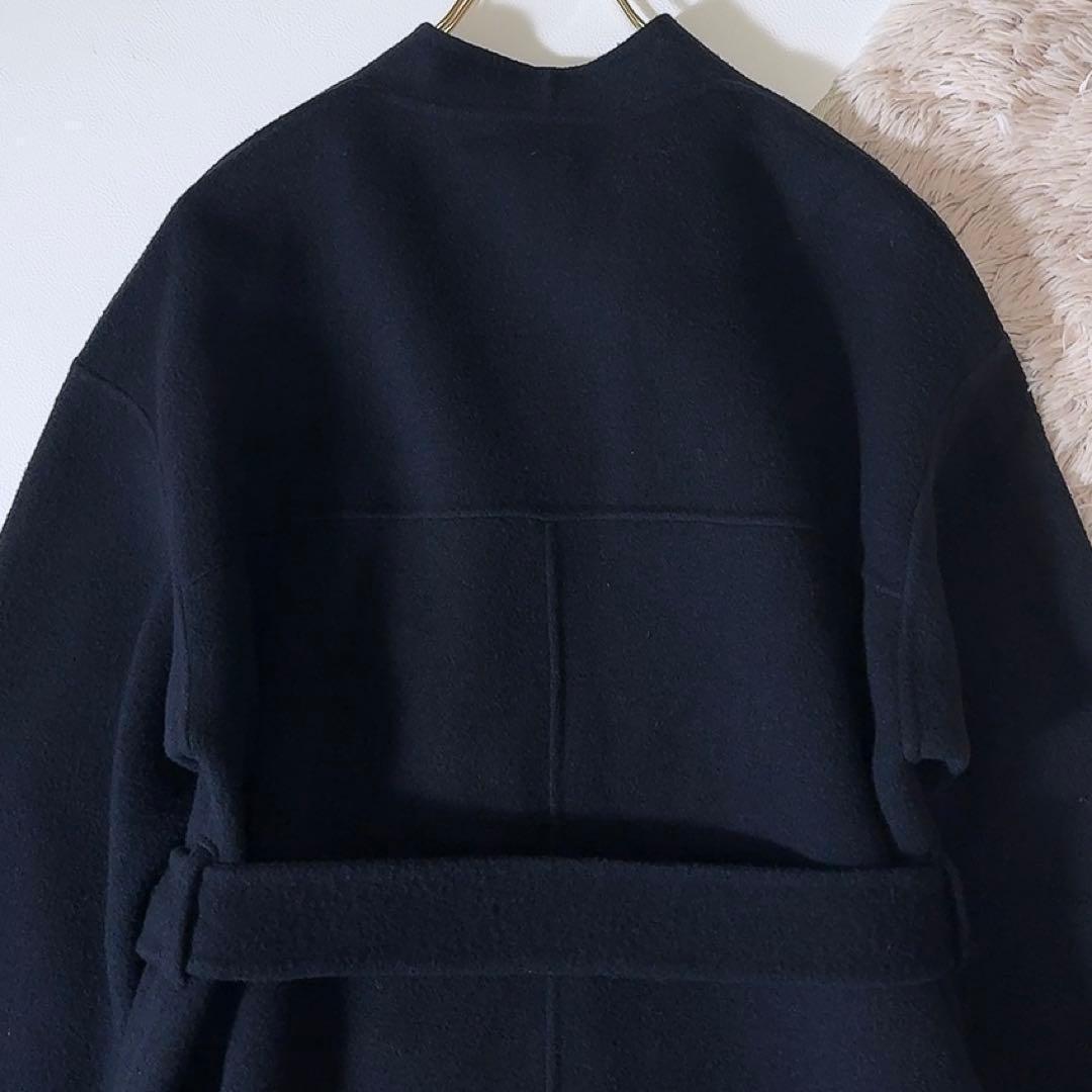 美品ꕥアルアバイル 23AW KIWIラムリバーロングコート リバー仕立て