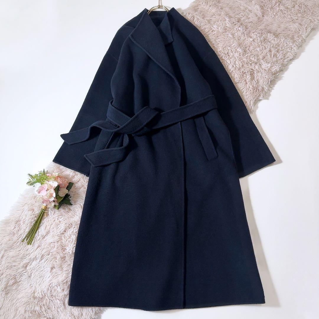 美品ꕥアルアバイル 23AW KIWIラムリバーロングコート リバー仕立て