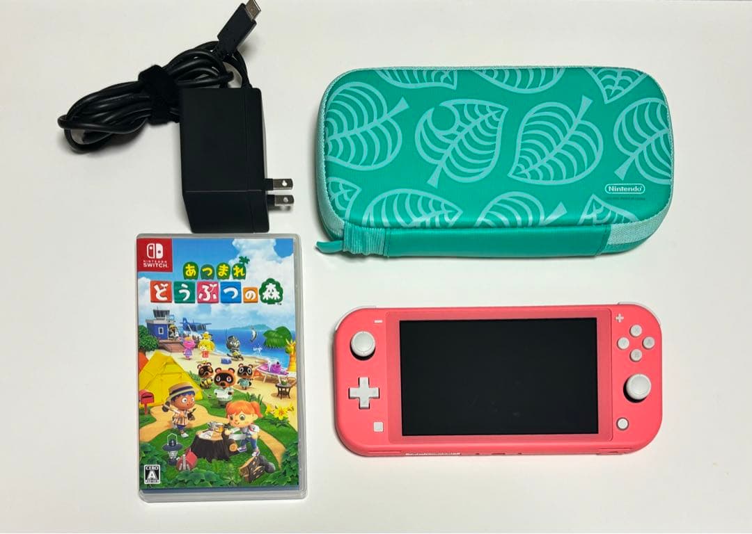 Nintendo Switch Lite コーラルピンク どうぶつの森セット