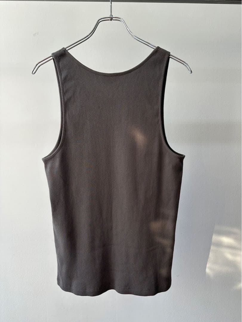 SAINT LAURENT 25SSカサンドラYSLリブタンクトップ