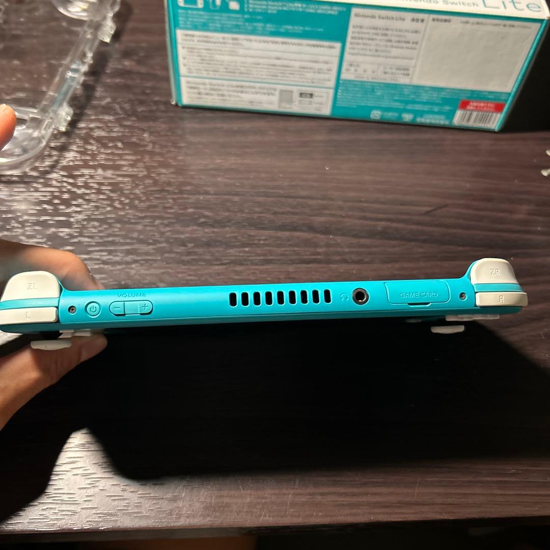 Nintendo Switch Lite ターコイズ 本体 クリアケース付き
