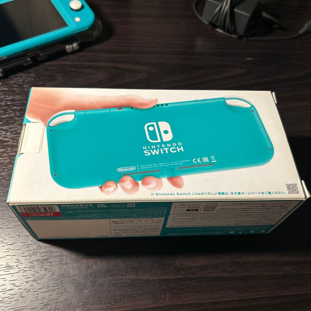 Nintendo Switch Lite ターコイズ 本体 クリアケース付き