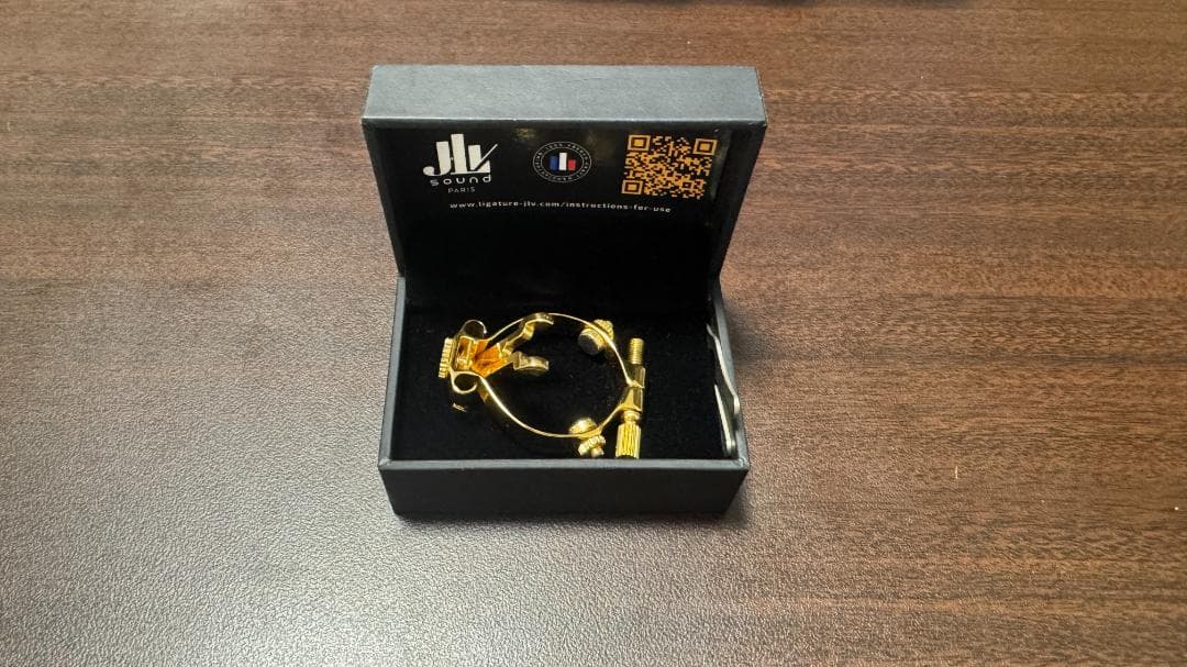JLV Gold 24K アルトサックス リガチャー 金メッキ GP