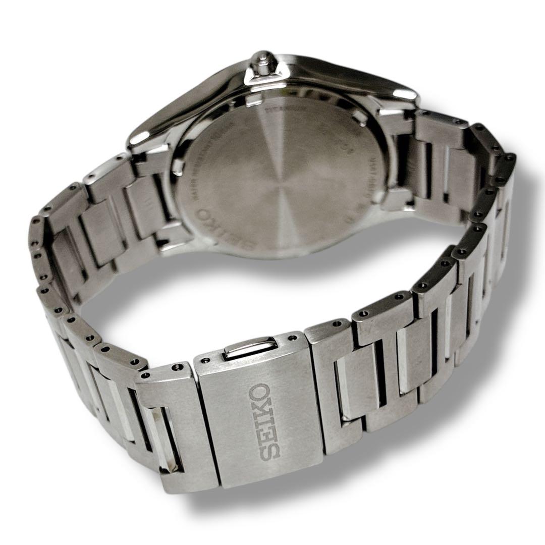 専用✨未使用級 SEIKO DOLCE チタン ソーラー メンズ腕時計 箱付