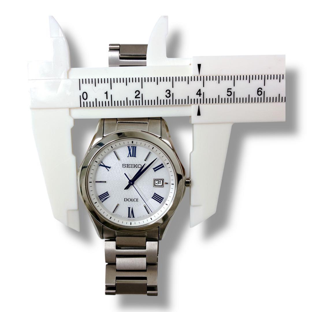専用✨未使用級 SEIKO DOLCE チタン ソーラー メンズ腕時計 箱付