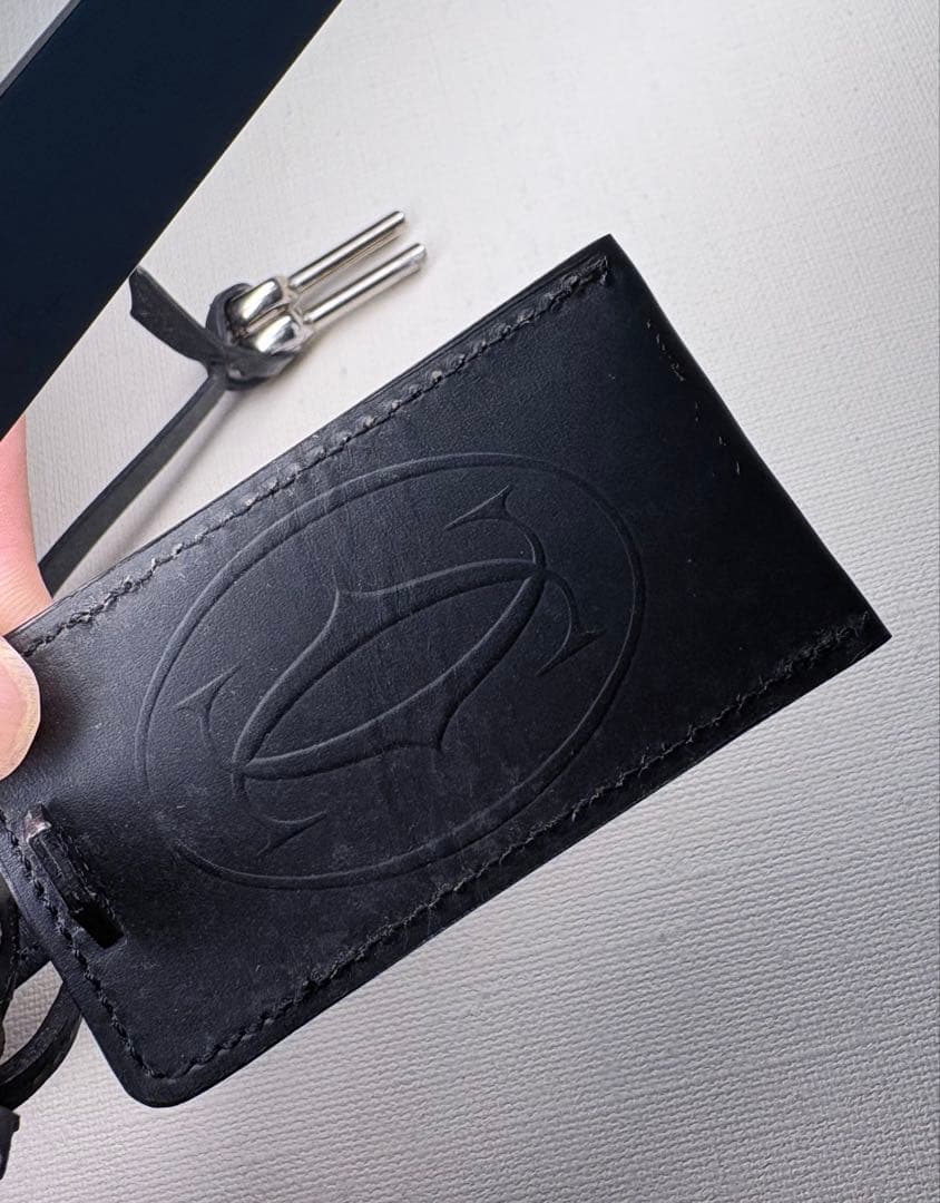 Cartier ブラック レザー ブリーフケース　ビジネスバッグ