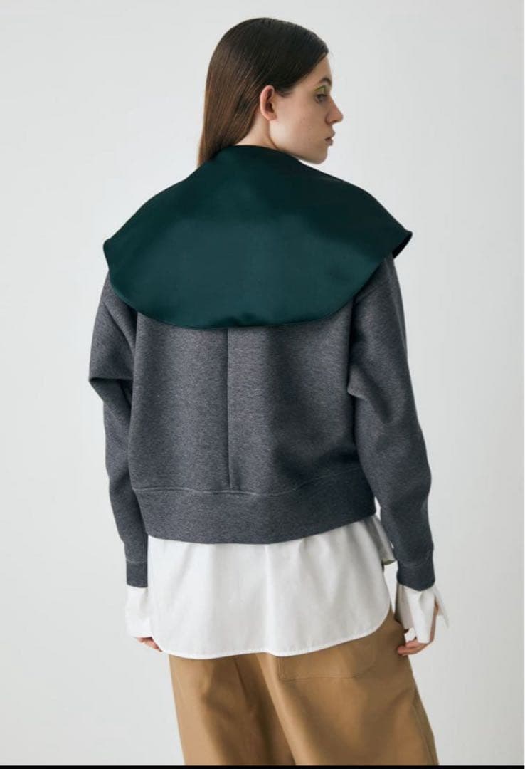 エンフォルド　ENFÖLDダンボール スウェットxSHIRT PULLOVER