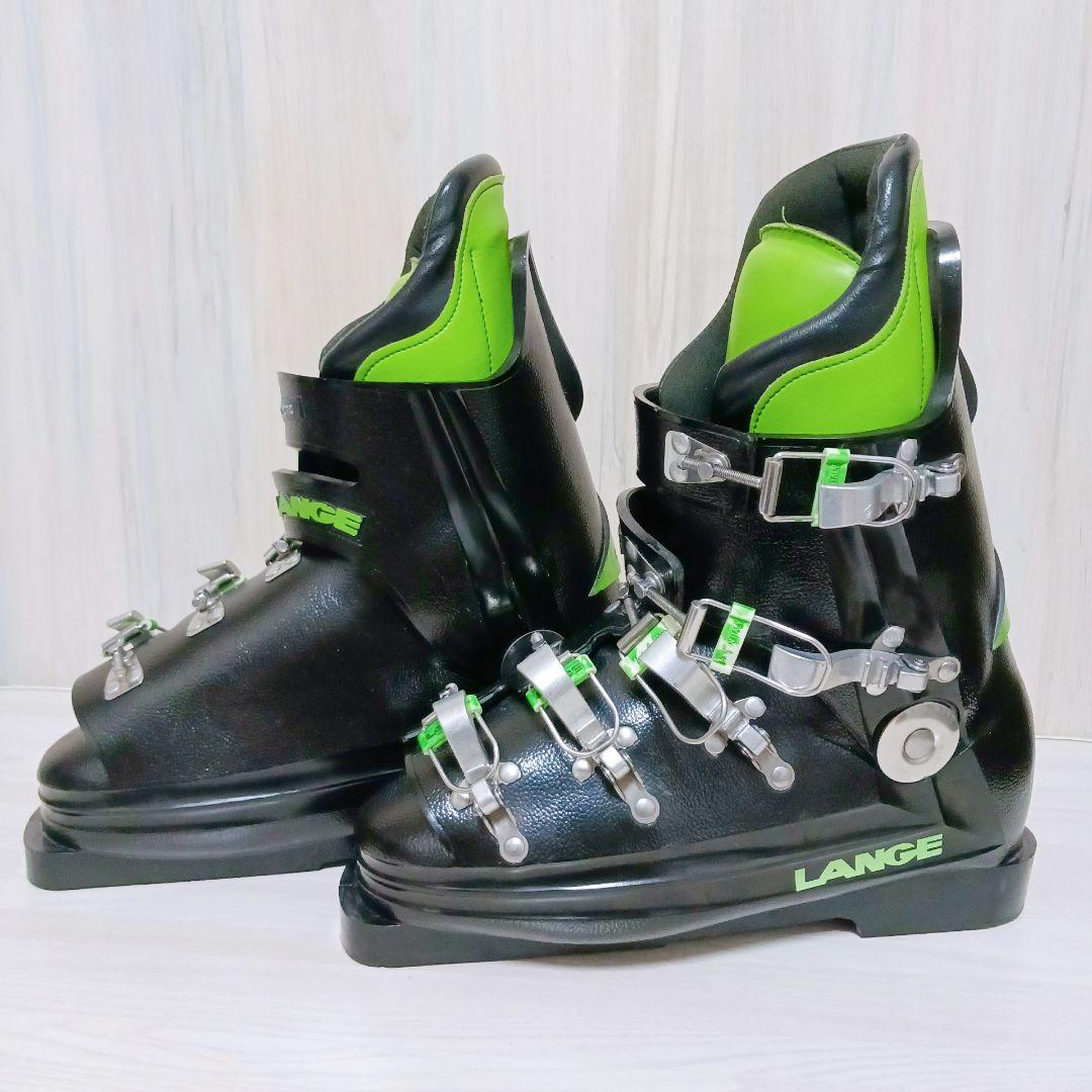 スキーブーツ LANGE ラング 7W 約25cm グリーン×ブラック