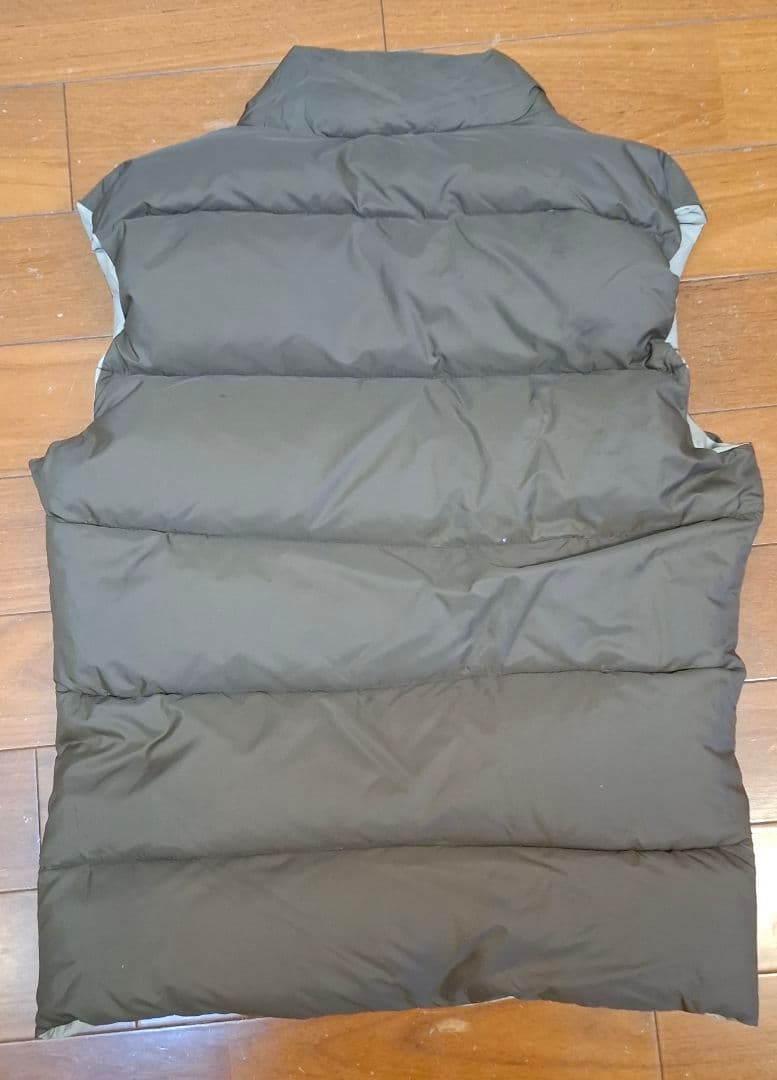 【リバーシブル】GERRY ダウンベスト M L ベージュ ブラウン ダウン