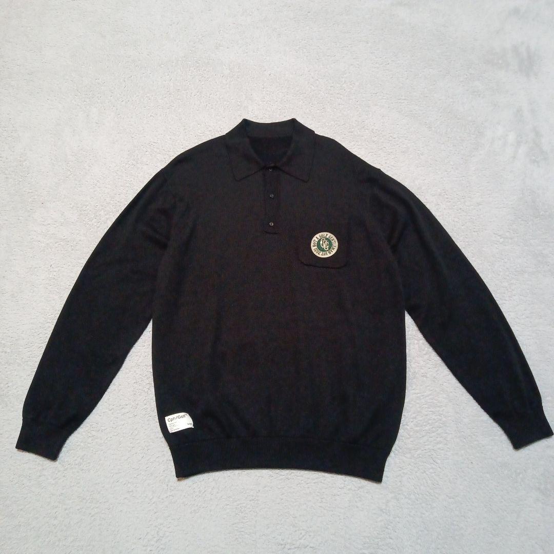 キャプテンズヘルム ゴルフ ニット ポロシャツ 長袖 カットソー