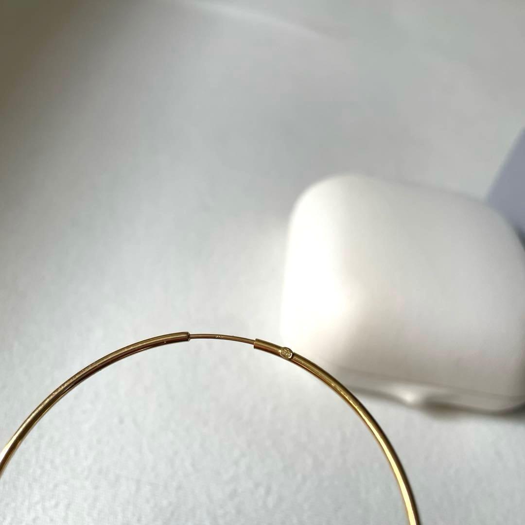 スタージュエリー k18フープピアス特大サイズ