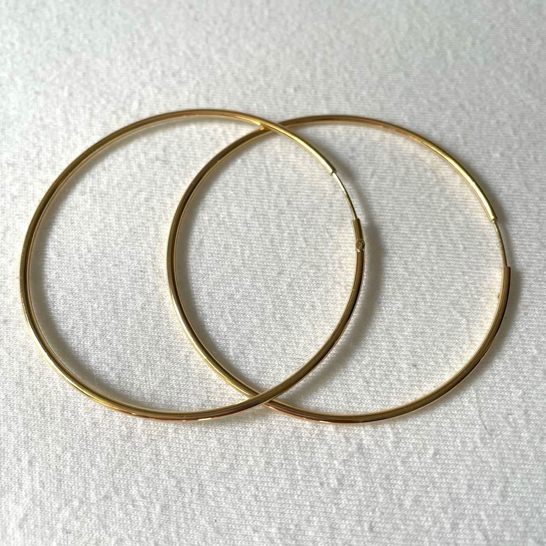 スタージュエリー k18フープピアス特大サイズ