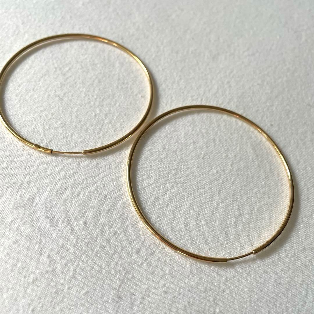 スタージュエリー k18フープピアス特大サイズ