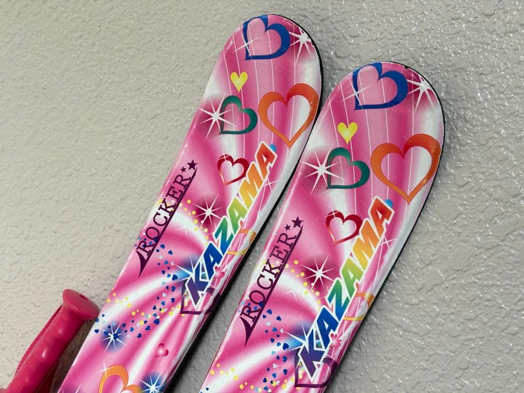 KAZAMA ROCKER 106cm ピンク　スキー　ブーツ　セット