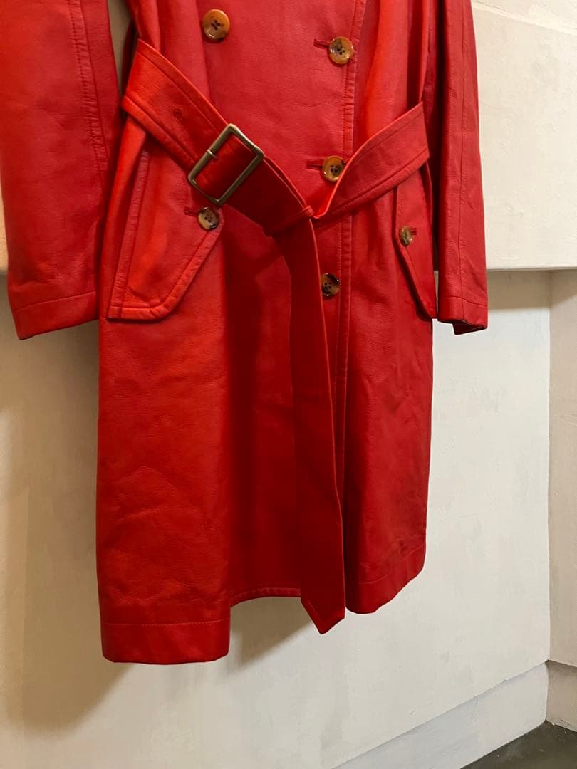 Comme des Garçons　コムデギャルソン　フェイクレザー　トレンチ