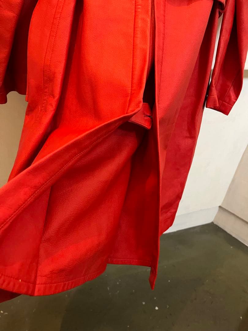 Comme des Garçons　コムデギャルソン　フェイクレザー　トレンチ