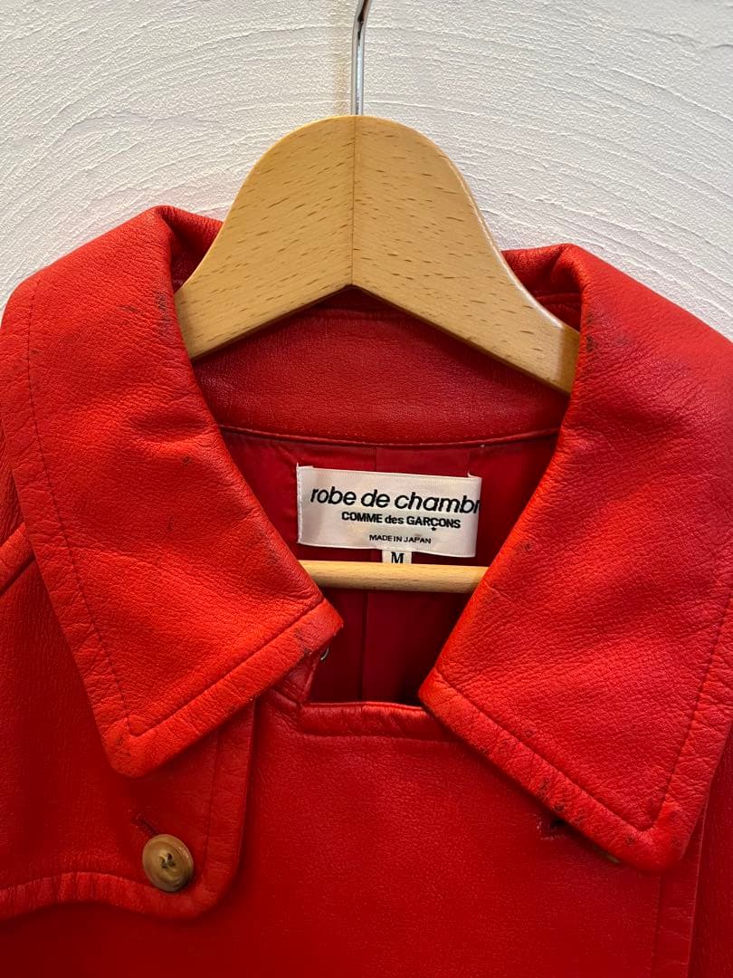 Comme des Garçons　コムデギャルソン　フェイクレザー　トレンチ