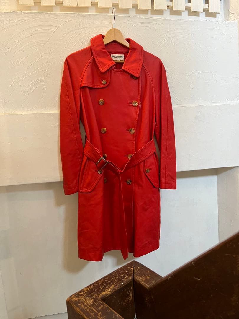 Comme des Garçons　コムデギャルソン　フェイクレザー　トレンチ