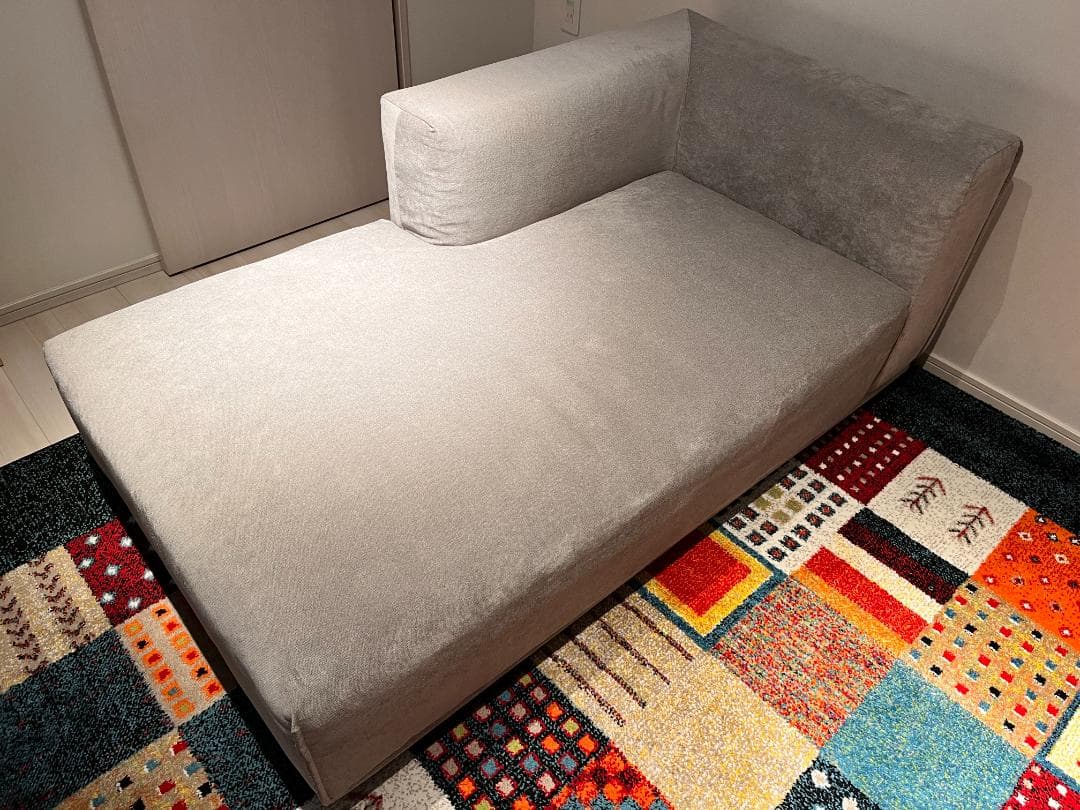 Francfranc メーネ カウチ 2 L ライトグレー（W815）